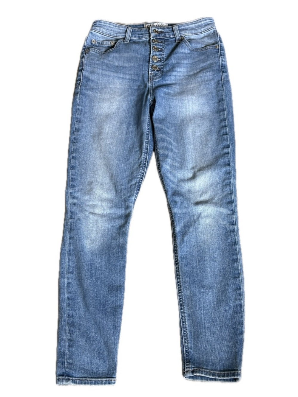 Lucky Brand Bridgette High Rise Skinny Crop • Button Fly • Cole Wash • 2/26